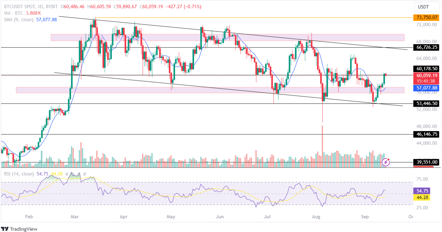 Bitcoin Price Analysis September 2024