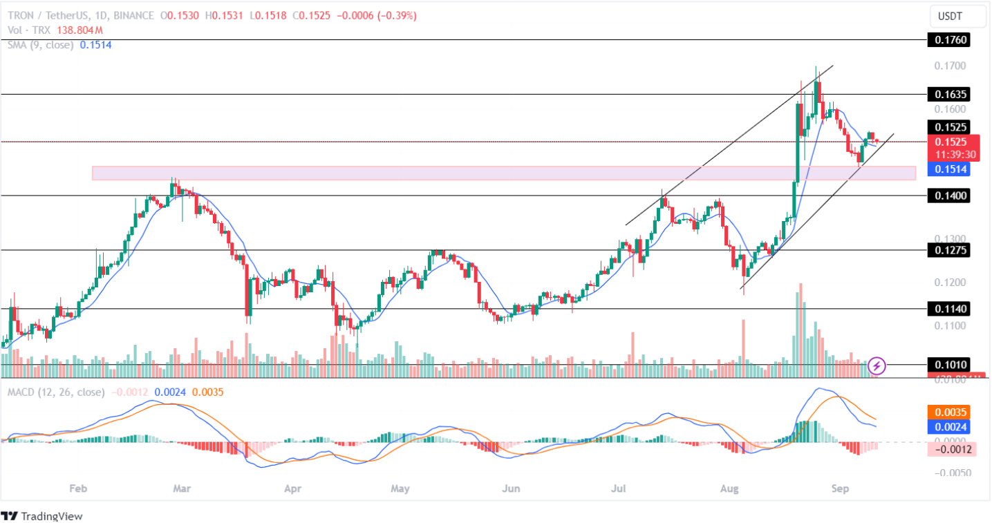 Tron Price Analysis September 2024