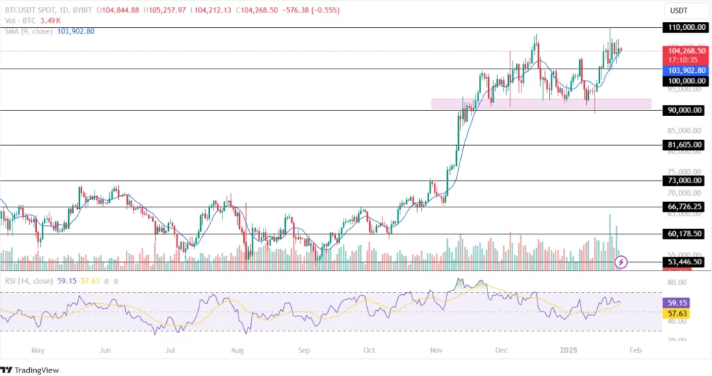 Bitcoin Price Analysis 25th January 2025