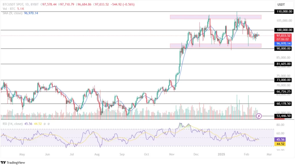 Bitcoin Price Analysis 16th February 2025