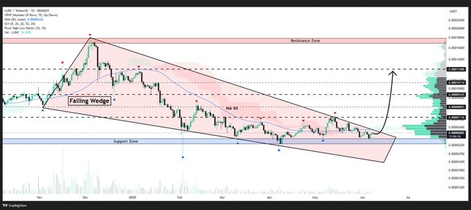 Terra Classic (LUNC) Price chart